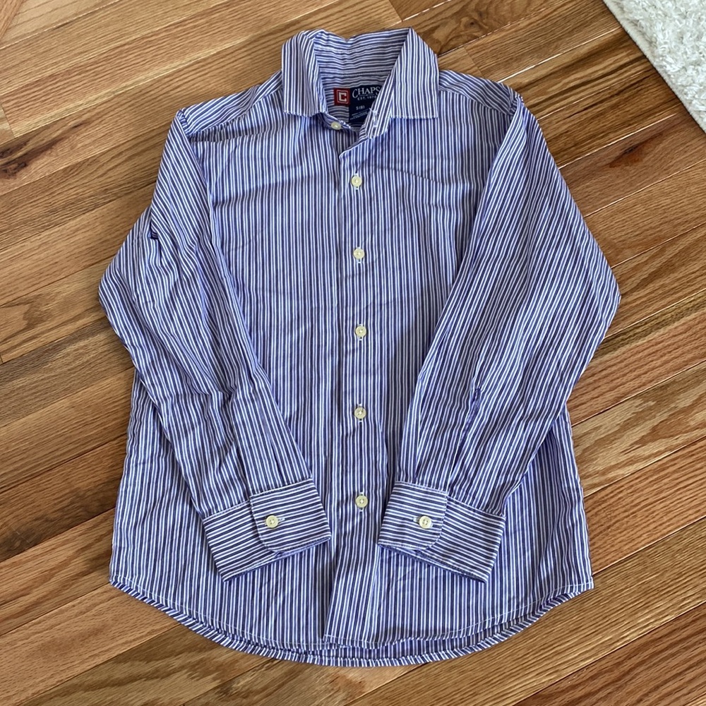 CHAPS BOYS LONG SLEEVE BUTTON UP SHIRT
